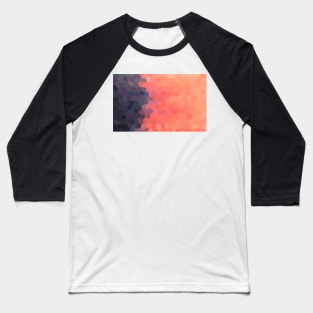 Geometric Ombre Sunset Baseball T-Shirt